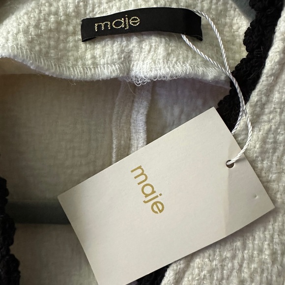 Maje White and Black Mini Dress - Picture 6 of 10